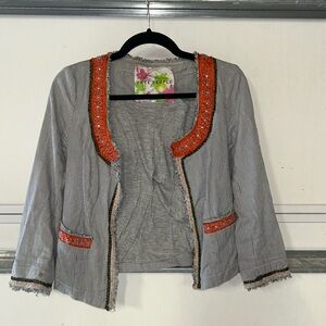 Free People Beaded Blazer